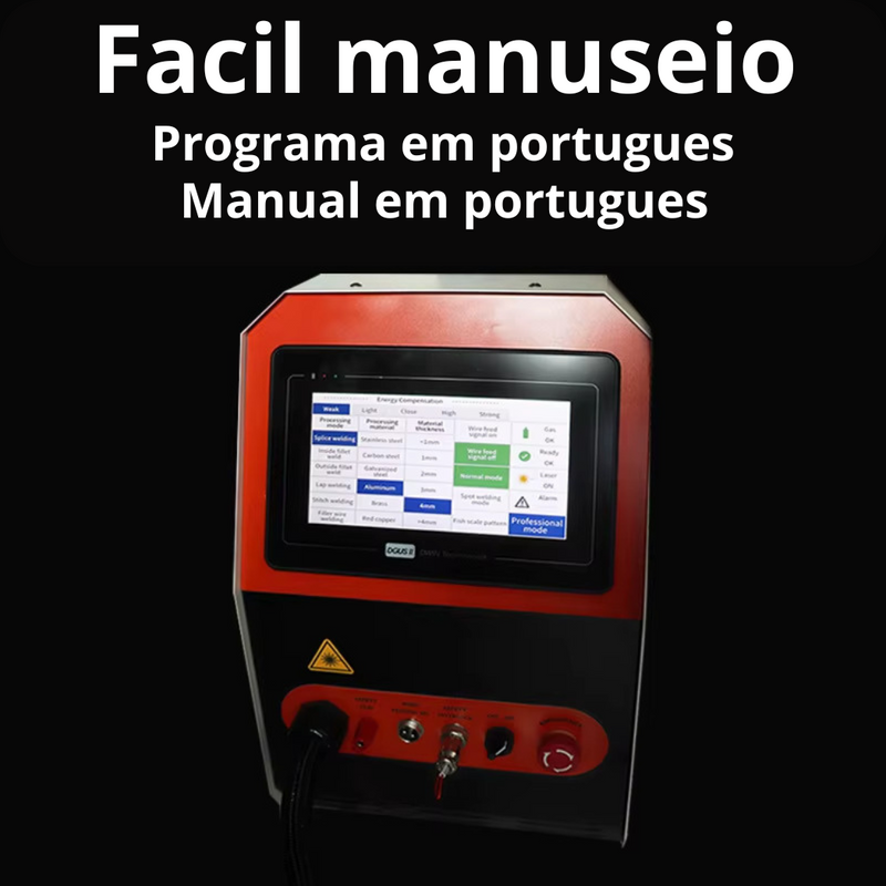 Máquina de Solda Laser Portátil Multiprocesso 150A Proteção Térmica + BRINDE
